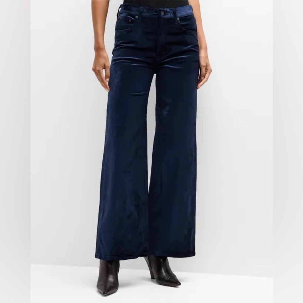 NWT Citizens of Humanity Velvet Paloma Baggy Pants in Royal Navy‎ Size 30